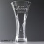 Personalised Ruby Wedding Cut Glass Vase, thumbnail 1 of 2