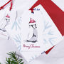 Santa Hat Penguin Christmas Gift Tag, thumbnail 1 of 3