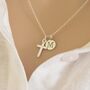 Sterling Silver Cross Necklace, thumbnail 2 of 5