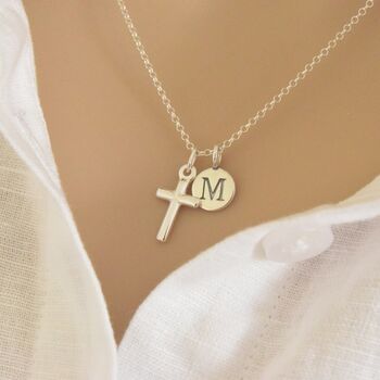 Sterling Silver Cross Necklace, 2 of 5