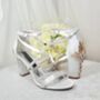 Block Heel Bridal Shoes With Cherry Blossom, thumbnail 7 of 10