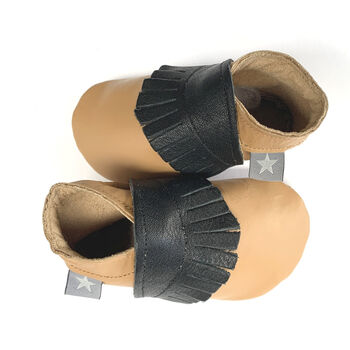 Moccasin Soft Leather Baby Shoes, 3 of 3