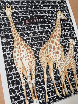 Giraffe Fine Art Giclee Print, 6 of 6