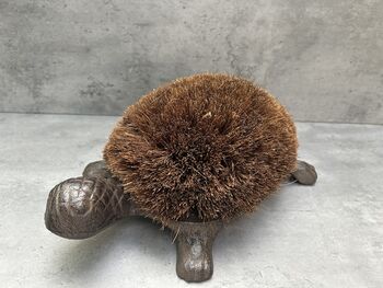 Cast Iron Tortoise Boot Scraper – Shoe Brush, 3 of 12