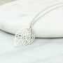 Sterling Silver 30th Birthday Leaf Necklace, thumbnail 7 of 12