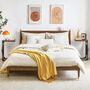 Set Of Two C Shaped End Side Table With Fabric Bag, thumbnail 3 of 10