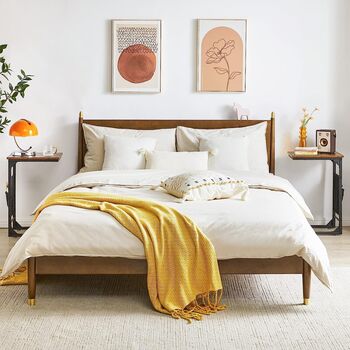 Set Of Two C Shaped End Side Table With Fabric Bag, 3 of 10