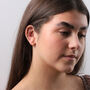 'Everything Is Peachy' Sterling Silver Peach Earrings, thumbnail 5 of 6