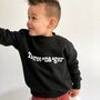 Three Na Ger Kids Sweatshirt In Black, thumbnail 3 of 8