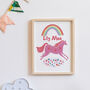 Personalised Rainbow Unicorn Print, thumbnail 1 of 2