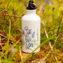 Inky Wildflower Metal Water Bottle With Personalisation, thumbnail 10 of 12