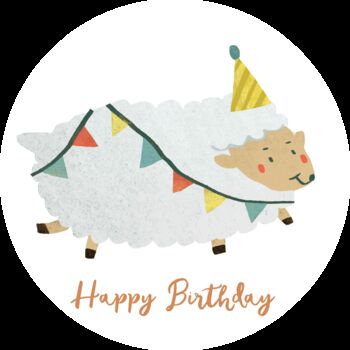 Sheep Birthday Lollipop, 2 of 3