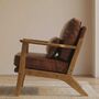 Elegant Brown Accent Chair Armchair Living Room, thumbnail 2 of 5