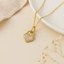 Personalised 9ct Yellow Gold Diamond Heart Padlock Necklace, thumbnail 3 of 10