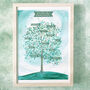 Green Family Tree Print To Finish At Home, thumbnail 2 of 6
