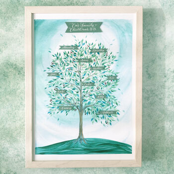 Green Family Tree Print To Finish At Home, 2 of 6