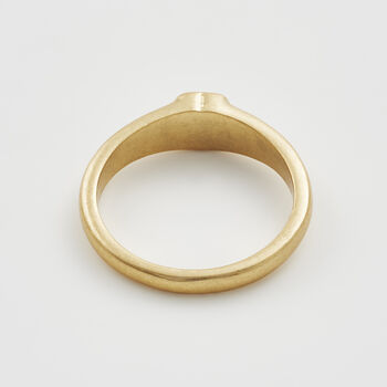 My Heart Gold Signet Ring, 3 of 7