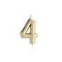Gold Number Four Birthday Candle, thumbnail 2 of 2
