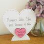 Mother's Day Personalised Wooden Heart For Nannie, thumbnail 3 of 6
