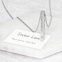 Sister Love Morse Code Bar Necklace, thumbnail 1 of 6