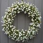 Spring Summer Wedding Gypsophila Wreath For Home, thumbnail 1 of 2