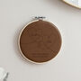 Names In Hearts Leather 3rd Anniversary Hoop, thumbnail 1 of 2