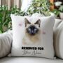 Personalised Balinese Cat Reserved For Cushion Cover, thumbnail 1 of 2