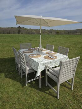 Wild Bamboo Outdoor Tablecloth With Parasol Hole, 3 of 6