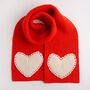 Heart Red Scarf Knitting Kit Heart Research UK Charity, thumbnail 4 of 7