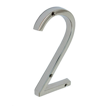 House Numbers In Nickel Finish, 4 of 11