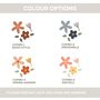Multi Coloured Sets Of Cute Fabric Flower Wall Stickers, thumbnail 4 of 6