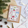 Pack Of Illustrated Christmas Postage Stamp Cards, thumbnail 1 of 4