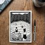 Swimming A5 Blank Notebook, Journaling And Planning, thumbnail 1 of 4