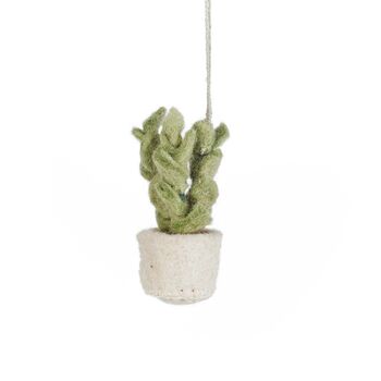 Handmade Hanging Felt Pot O' Flowers Decoration, 4 of 4