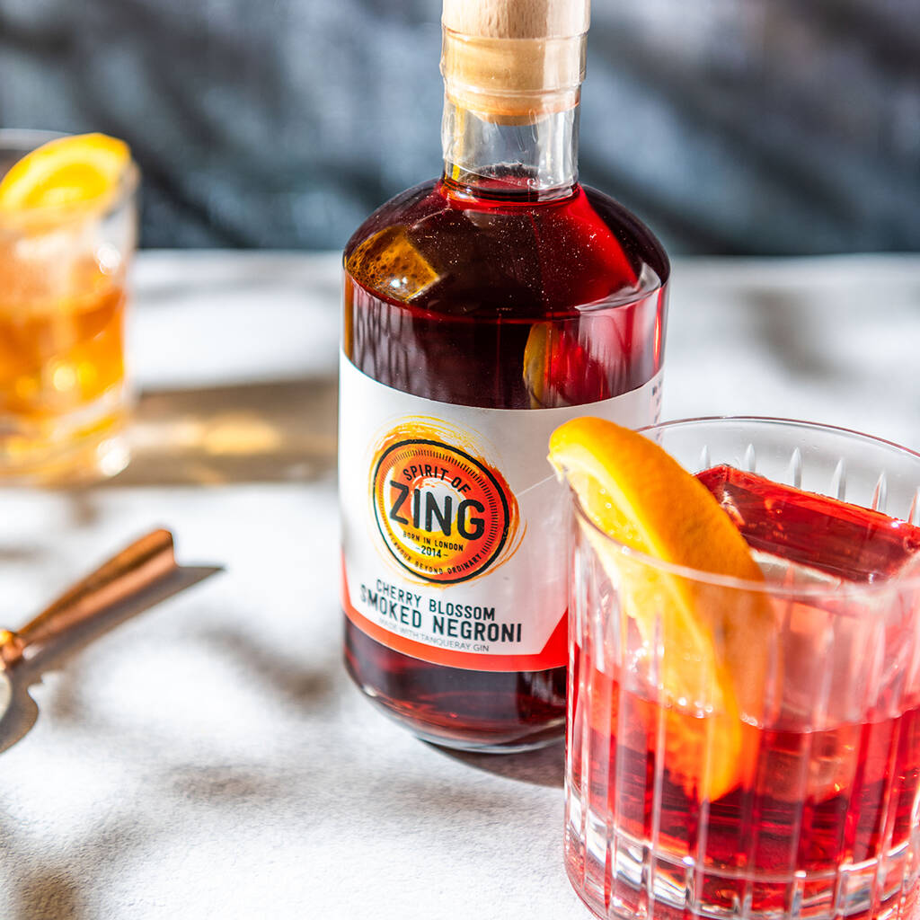 Cherry Blossom Negroni Craft Gin Cocktail By World Of Zing