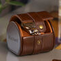 Personalised Luxury Deep Brown Travel Watch Box, thumbnail 3 of 7