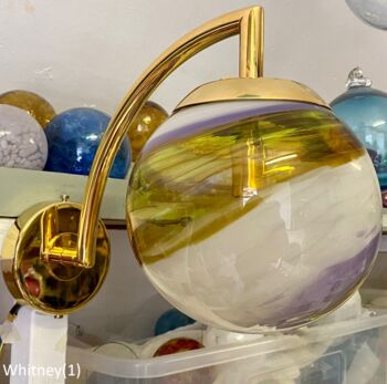 Blown Glass Wall Light, 2 of 9