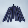 G Decor Pack Of 10 Or 20 Tall Royal Blue Dinner Candles, thumbnail 3 of 5