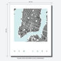 New York Map Art Print Limited Edition, thumbnail 4 of 5