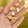 Sterling Silver/18ct Gold Plated Pearl Ocean Set, thumbnail 5 of 7
