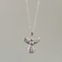 Sterling Silver Filigree Angel Pendant Necklace, thumbnail 1 of 9