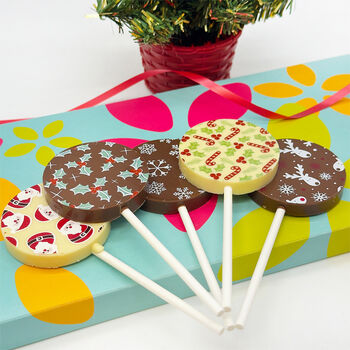 Christmas Chocolate Lollies, Set Of 10, 2 of 2
