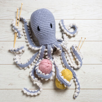 Giant Robyn The Octopus Knitting Kit, 3 of 10