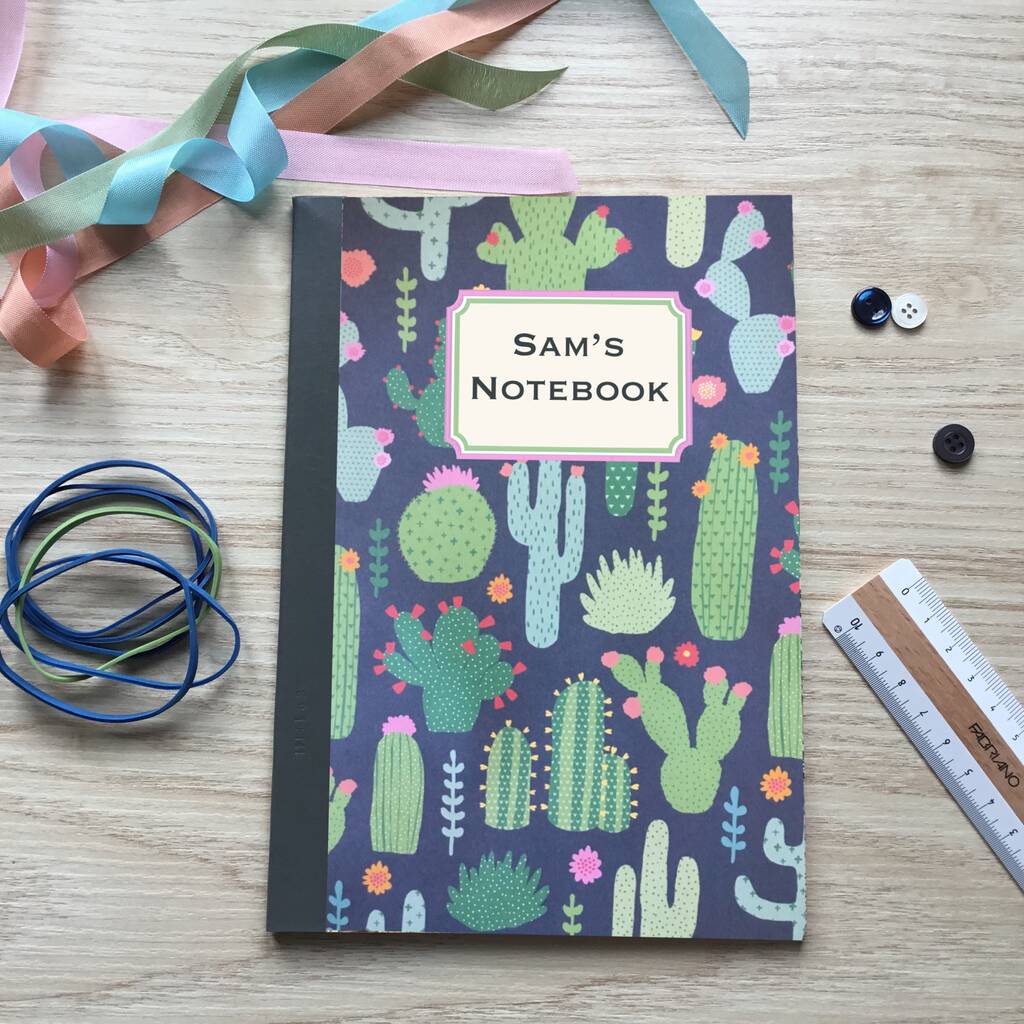 Recycled Personalised Patterned Notebooks By Claryce Design