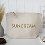 Suncream Storage Zipped Pouch Travel Bag, thumbnail 2 of 4