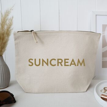 Suncream Storage Zipped Pouch Travel Bag, 2 of 4