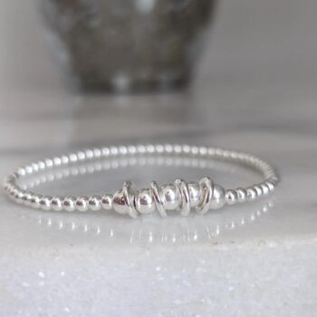 Sterling Silver Decade Rings Birthday Bracelet Gift For Various Ages, 2 of 12