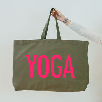 Really Big Yoga Bag Olive Green, 4 of 5