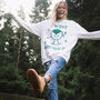 Twist And Sprout Women's Christmas Jumper, thumbnail 2 of 4