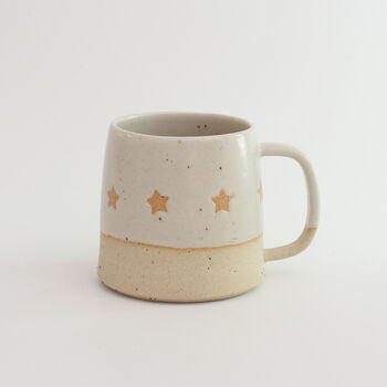 Handmade Off White Star Mug Stone, 4 of 7